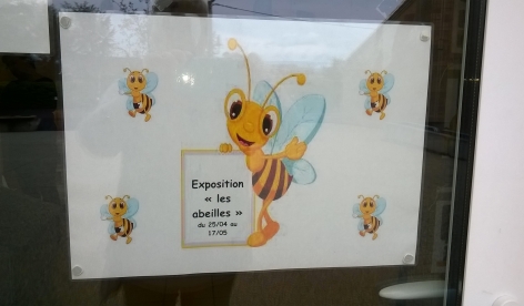 Exposition les abeilles à la bibliothèque