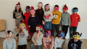 Atelier du Mardin - enfants masqués