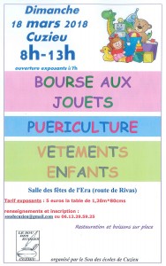 AFFICHE BOURSE AUX JOUETS 2018