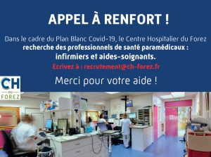 Appel à renfort COVID CH du FOREZ